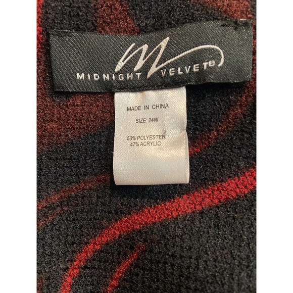 Midnight Velvet Textured Bell Sleeve Office Church Party Knee Length Red Dress - Picture 10 of 12